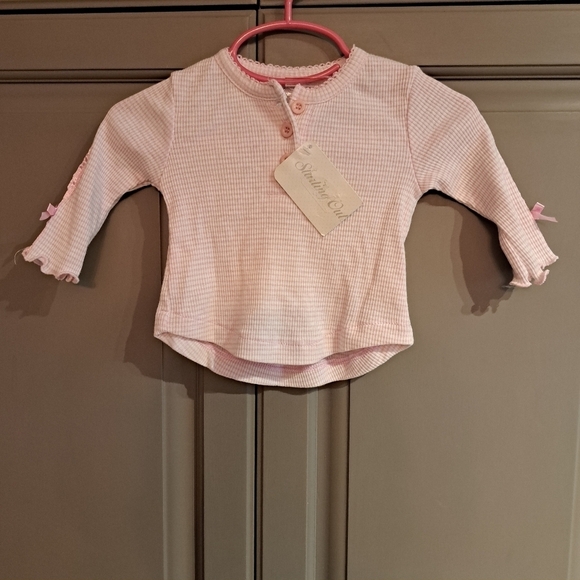 Starting Out 6 months shirt with matching jean embroidered overalls New - Picture 6 of 9